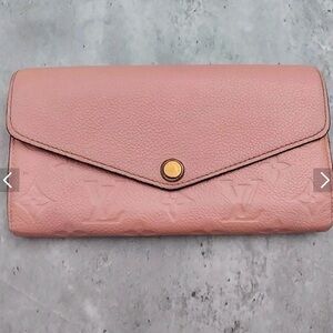 Louis Vuitton Blush Pink Embossed Wallet